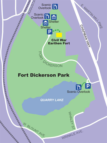 Fort Dickerson Map